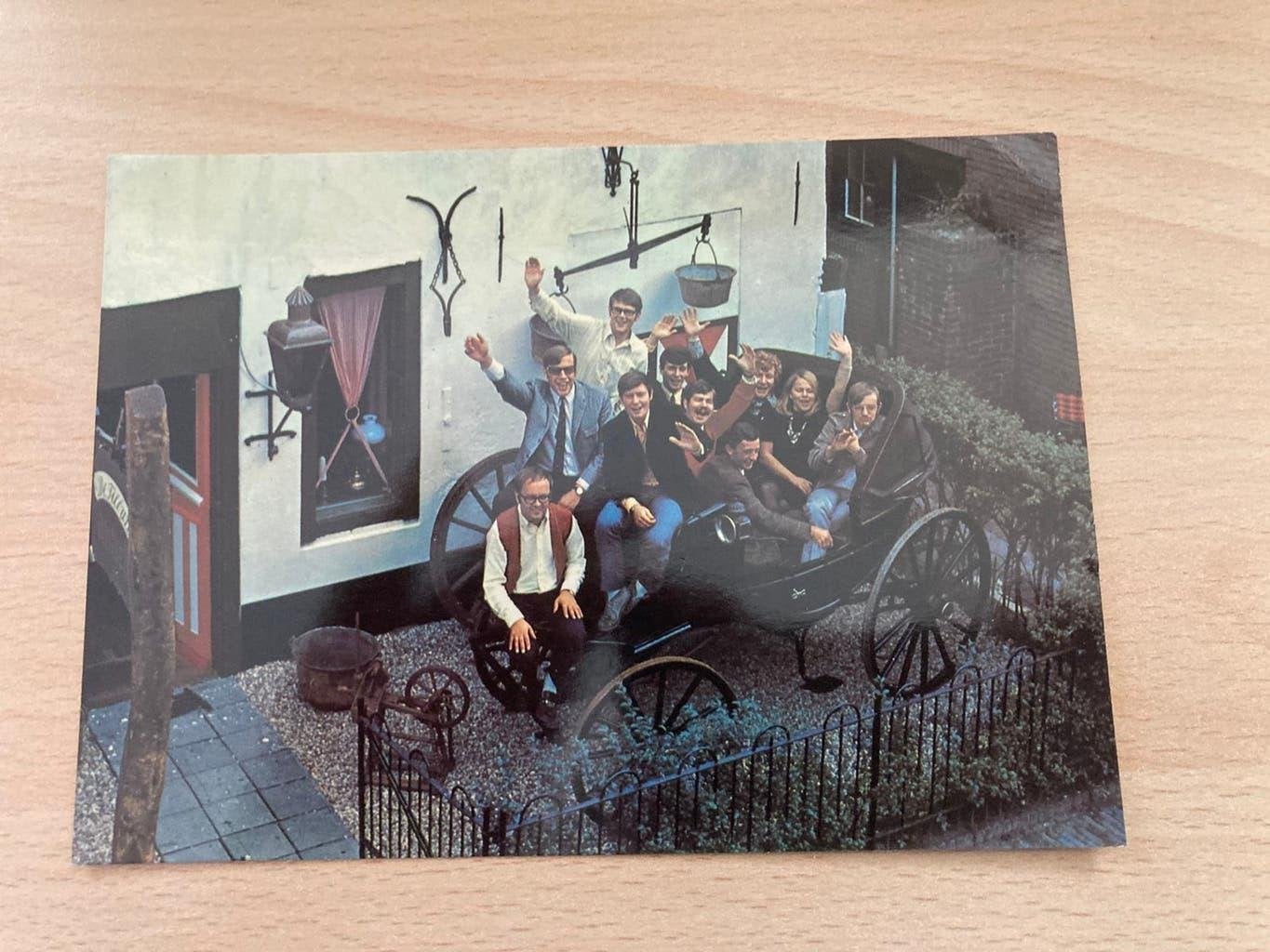 Veronica diskjockey's - Originele ansichtkaart, Ophalen of Verzenden, 1960 tot 1980, Ongelopen, Noord-Holland