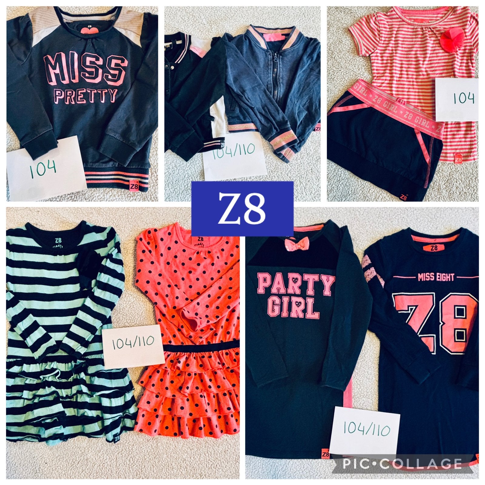 Z8 Kledingpakket Maat 104/110 - Meisjes, Kinderen en Baby's, Ophalen of Verzenden, Gebruikt, Meisje, Setje