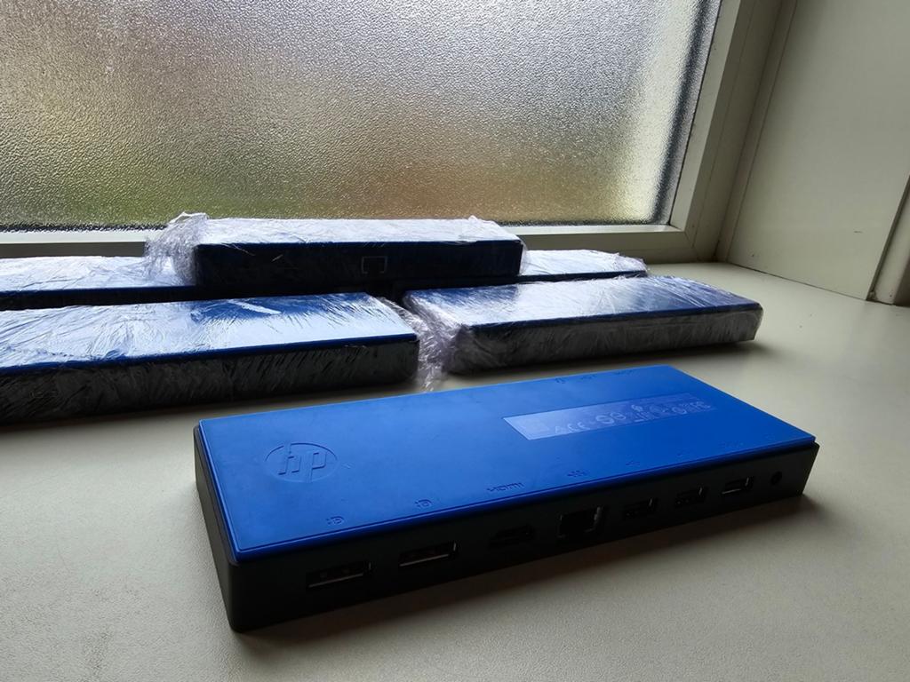 HP G4 dockingstation met USB C en adapter - meerdere aanwezi, Ophalen of Verzenden, Zo goed als nieuw, Laptop