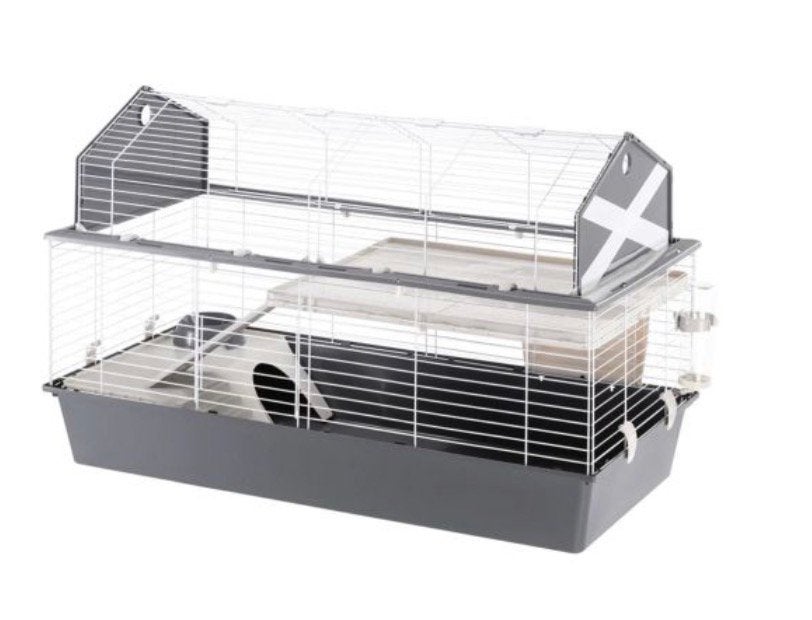 Konijnenkooi 2 verdiepingen, Dieren en Toebehoren, Kooi, Cavia, Ophalen, Minder dan 60 cm