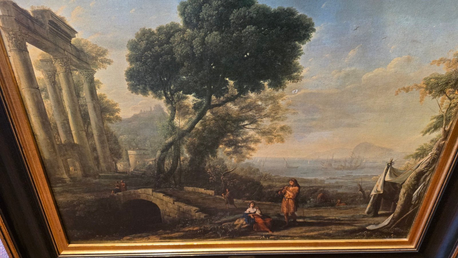 Groot antiek schilderij, Ophalen