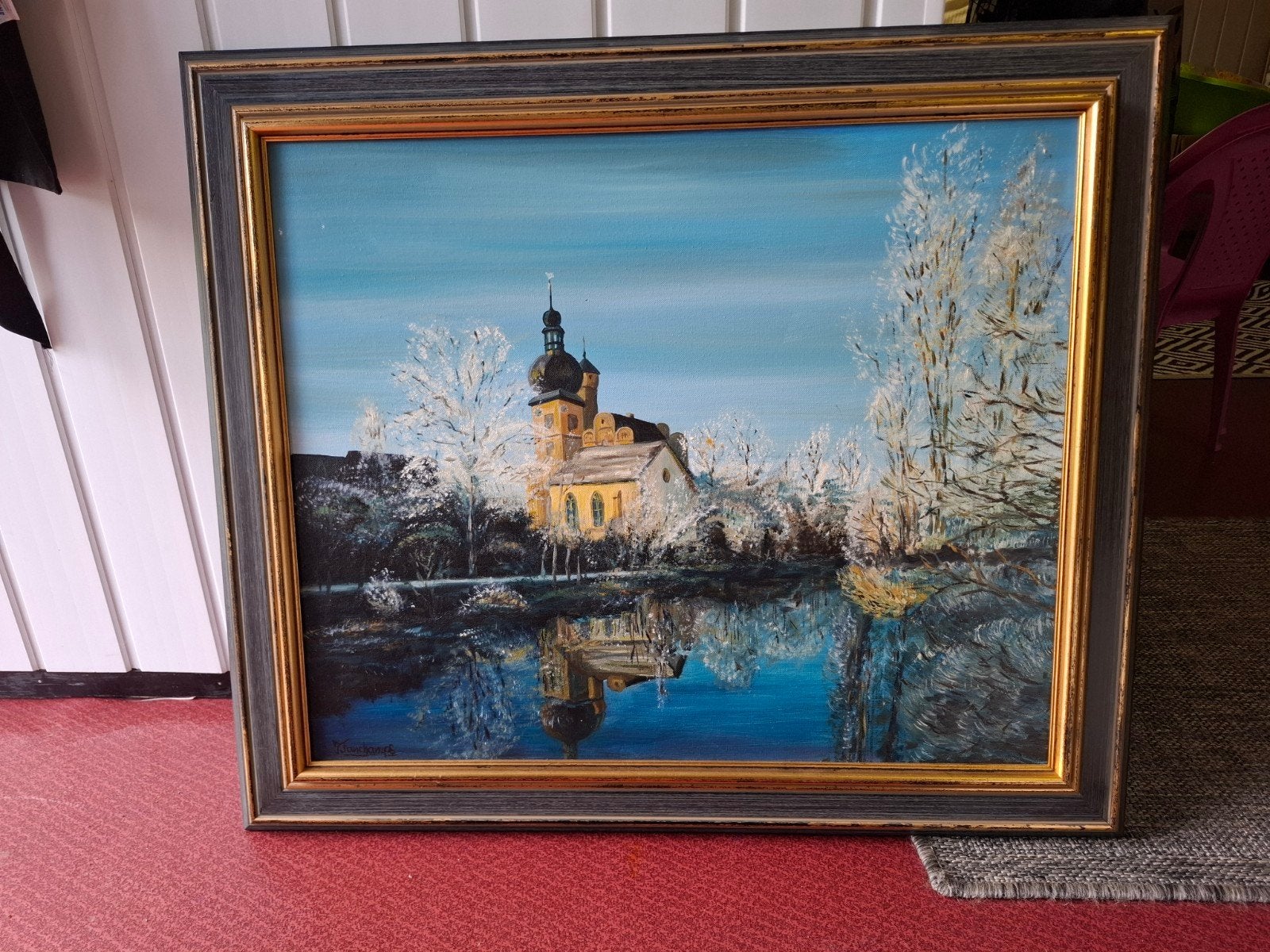 Geschilderd schilderij, Antiek en Kunst, Ophalen