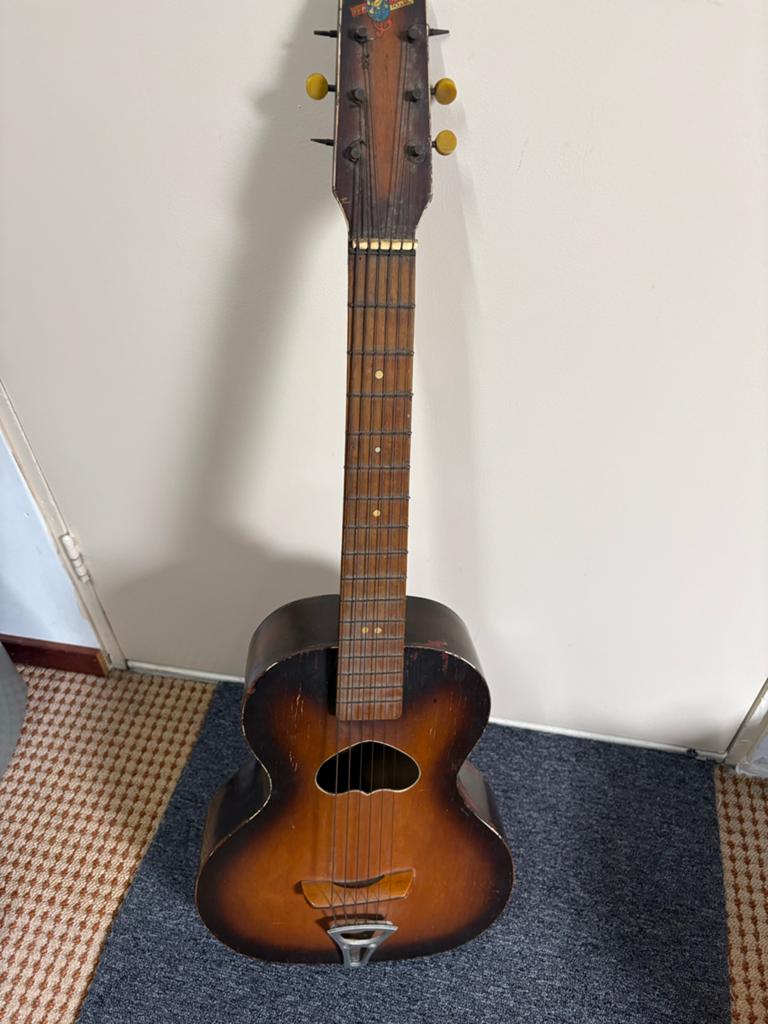 Vintage Voxonia parlour gitaar / oude salon gitaar –, Ophalen of Verzenden, Gebruikt, Western- of Steelstringgitaar