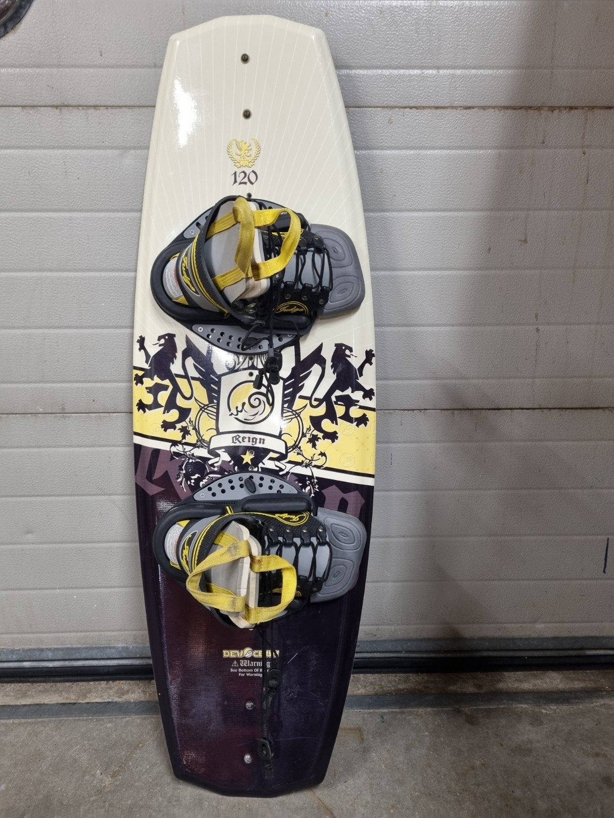 Wakeboard DevOcean Reign 120 met bindingen, Ophalen, Gebruikt, Board en Schoenen