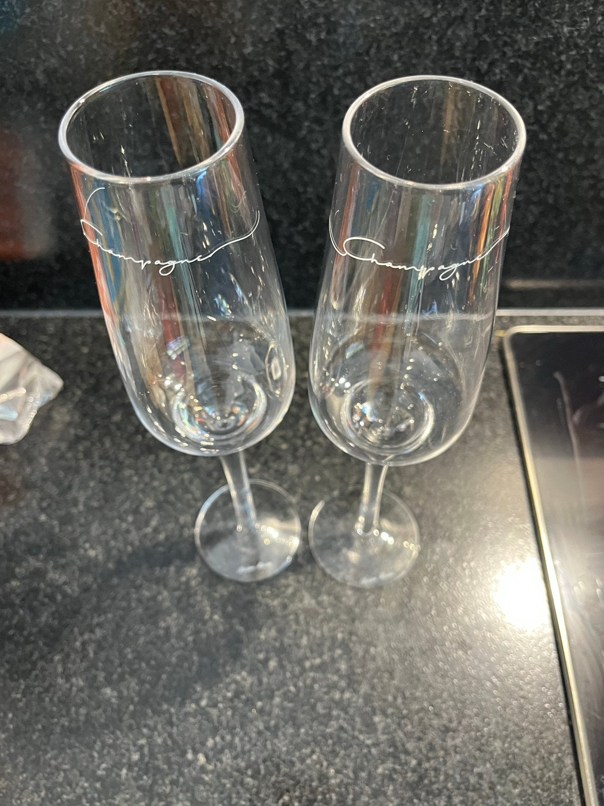 Riviera Maison Champagne Glazen - Set van 2, Ophalen of Verzenden, Zo goed als nieuw, Riviera Maison, Glas