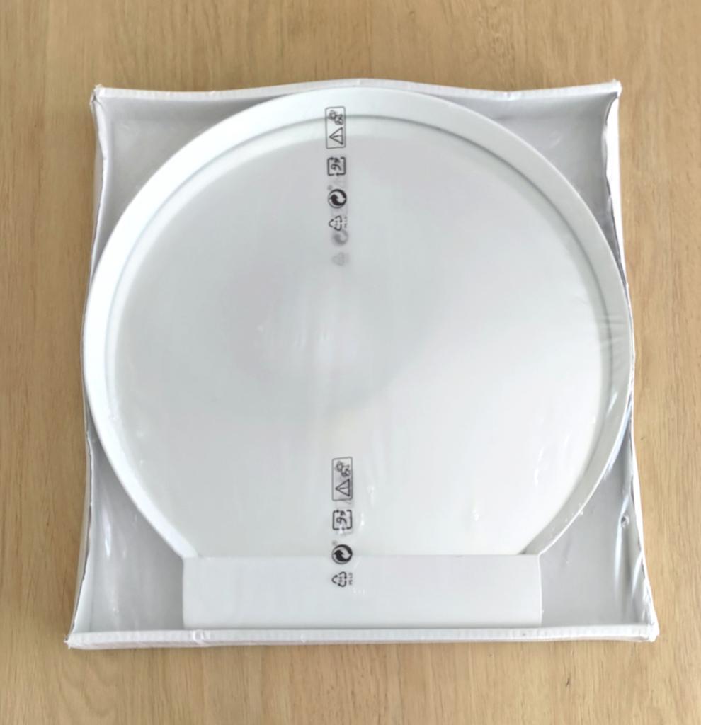 IKEA x HAY YPPERLIG Spiegel met Plankje – Wit (Nieuw!), Minder dan 50 cm, Rond, Nieuw, Ophalen of Verzenden