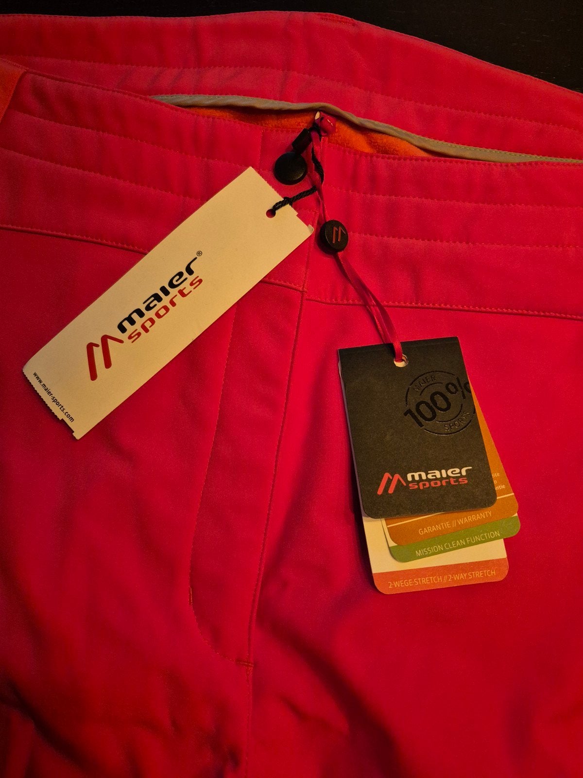 Ski broek Maier maat 52, Ophalen of Verzenden, Nieuw, Maat 46/48 (XL) of groter, Rood