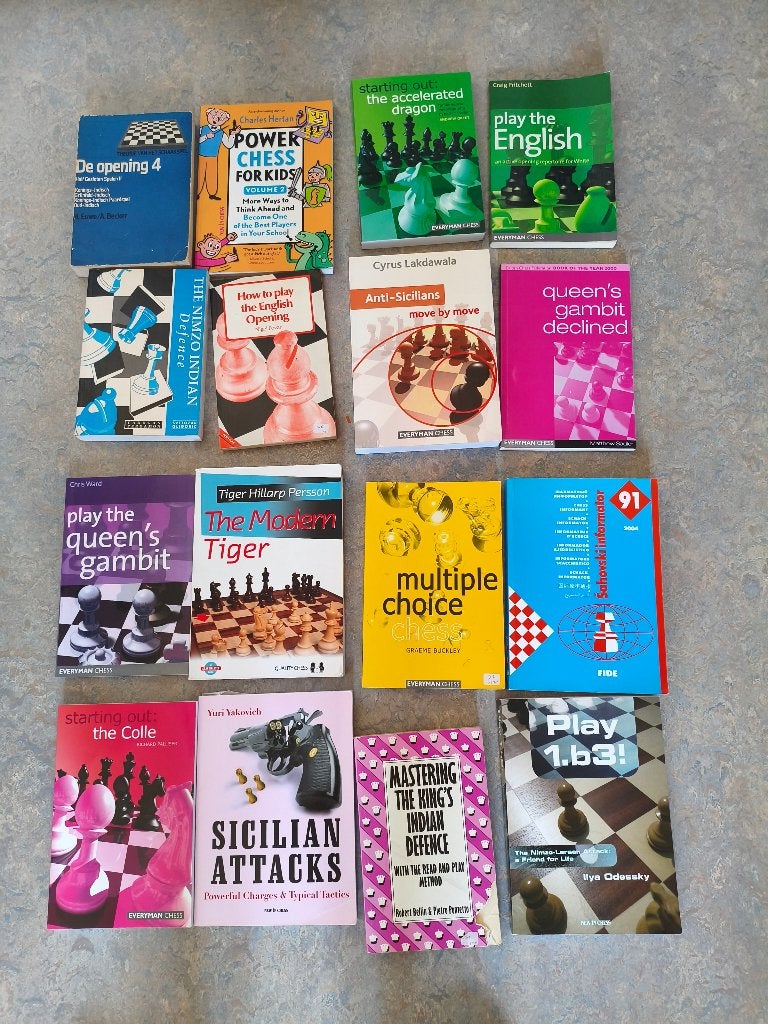 grote verzameling schaakboeken nieuw en oud, Ophalen of Verzenden, Zo goed als nieuw, Denksport