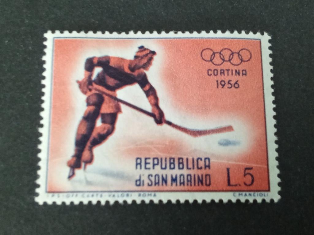 San Marino 52 - Olympische Spelen ijshockey voor Nils, Verzenden, Sport