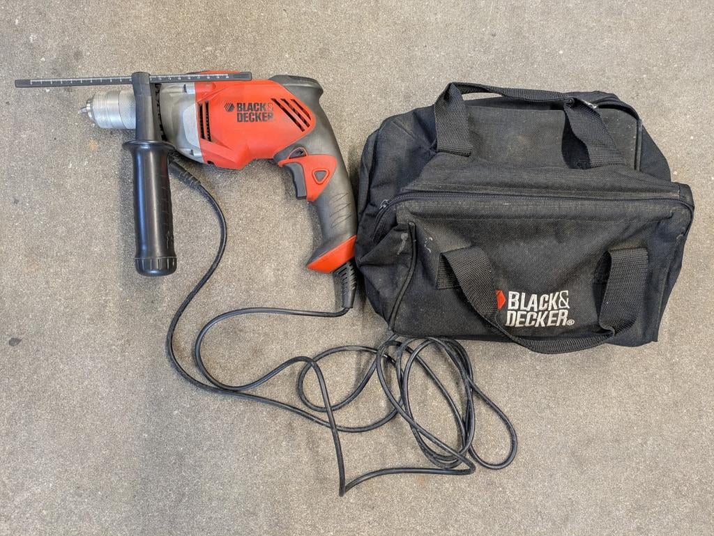 Te koop Black & Decker klopboormachine, Ophalen of Verzenden, Gebruikt, Boormachine
