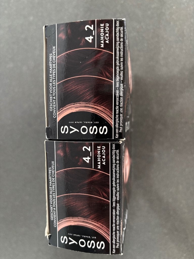 Syoss permanent color Mahonie Acajou 4_2, Ophalen, Nieuw, Overige typen