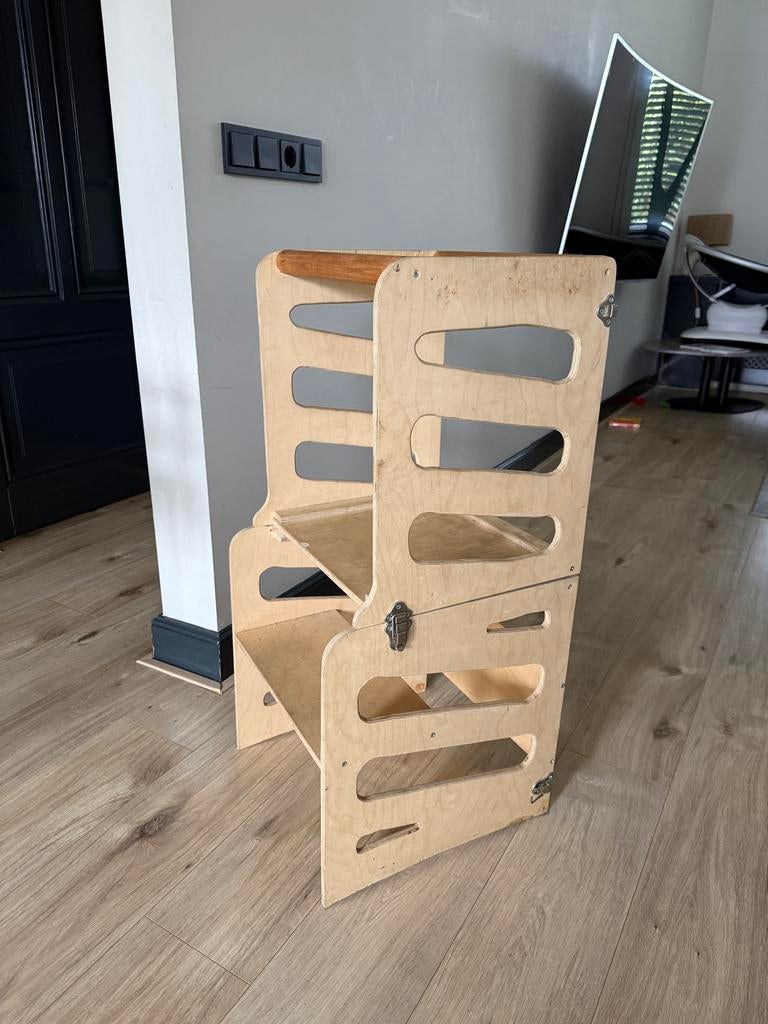 Houten leertoren / keukenhulp voor kinderen, Ophalen, Gebruikt, Overige typen