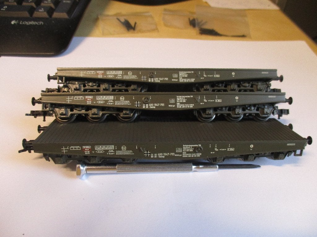 Liliput 3 x zwaarlastwagens voor militair transport, NVT, Gelijkstroom, Wagon, NVT