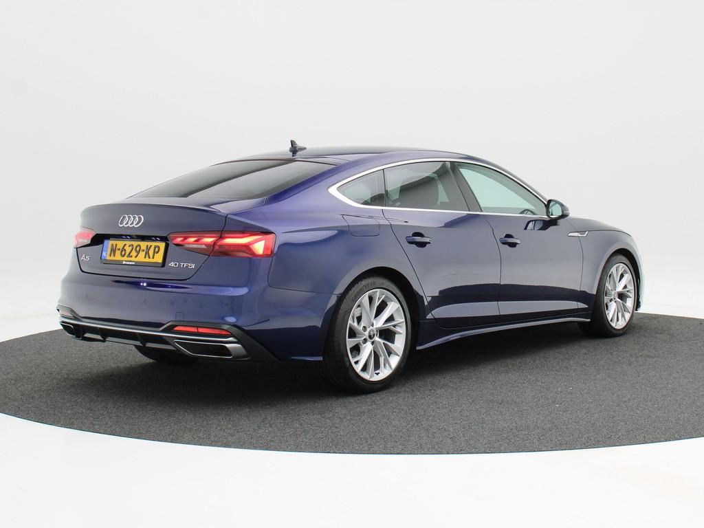 Audi A5 Sportback 40 TFSi S-Line 204 Pk Automaat | Virtual C, Gebruikt, 4 cilinders, 1984 cc, Blauw