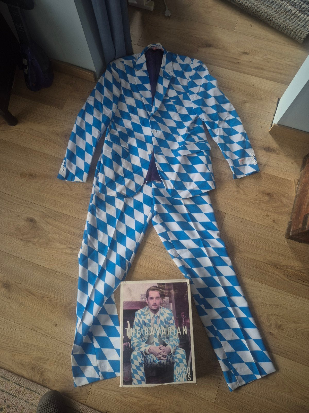 OppoSuits The Bavarian Pak - Maat L, Maat 52/54 (L), Blauw, Ophalen of Verzenden, Zo goed als nieuw