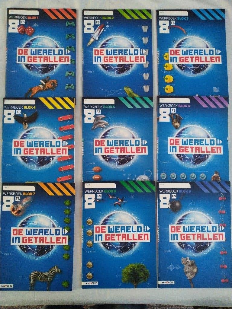 De Wereld in Getallen Groep 8 / 9 Werkboeken 8FS voor €40,00, Ophalen of Verzenden, Nieuw, Overige niveaus, Overige vakken