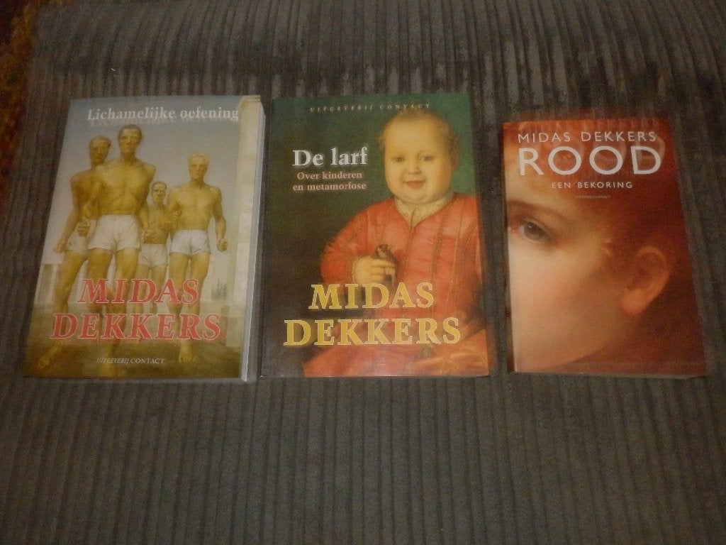 Midas Dekkers 3 boeken de Larf lichamelijke oefening  Rood., Boeken, Midas Dekkers., Ophalen of Verzenden, Zo goed als nieuw, Natuurwetenschap