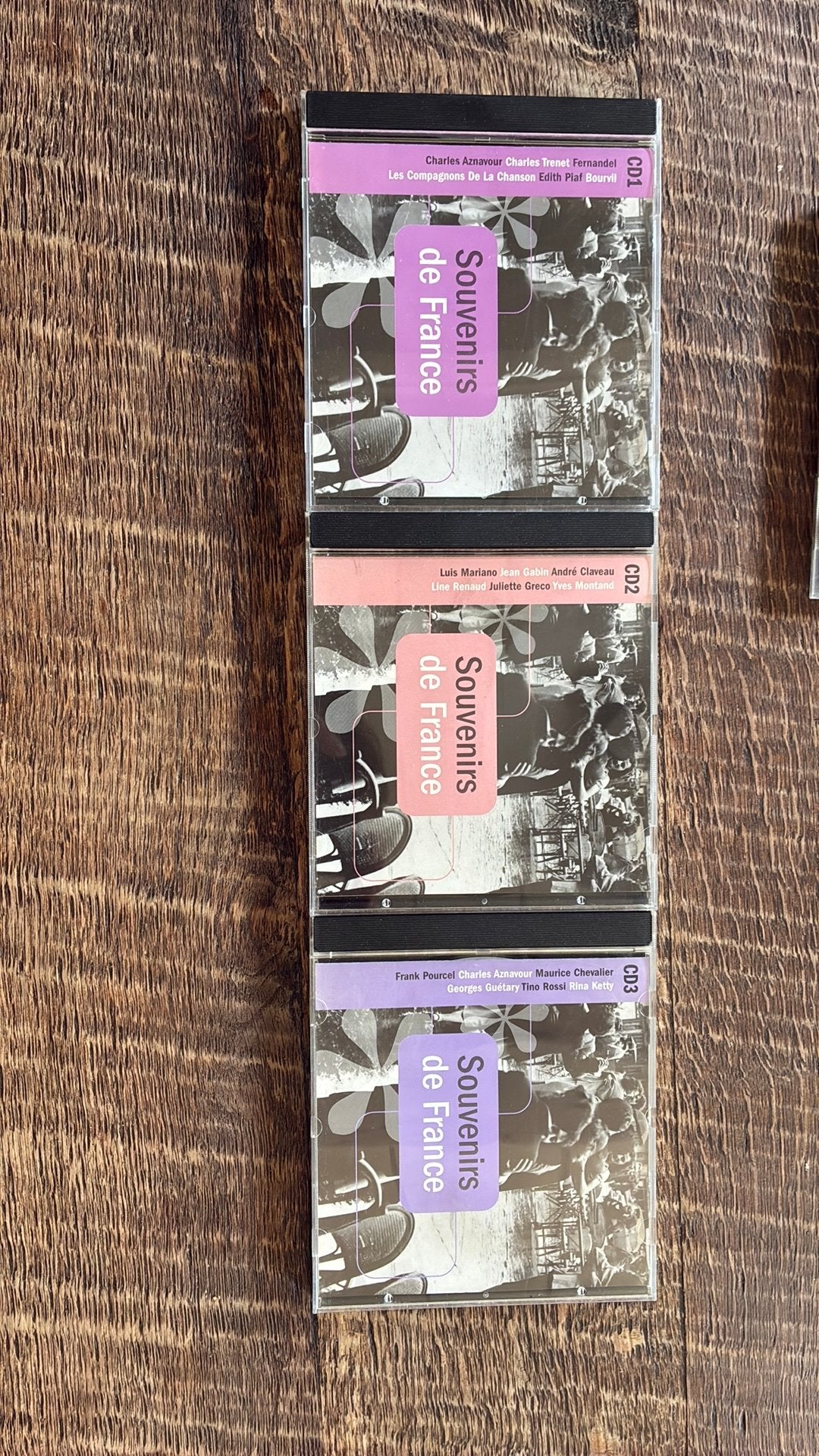 CD’s souvenirs de France 1,2 en 3, Ophalen of Verzenden, Gebruikt, Chanson