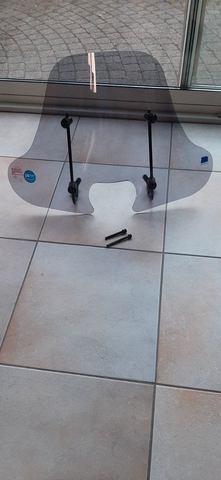Windscherm scooter, half hoog, smoke - 52x70 cm, Ophalen, Zo goed als nieuw, Overige typen, Overige merken