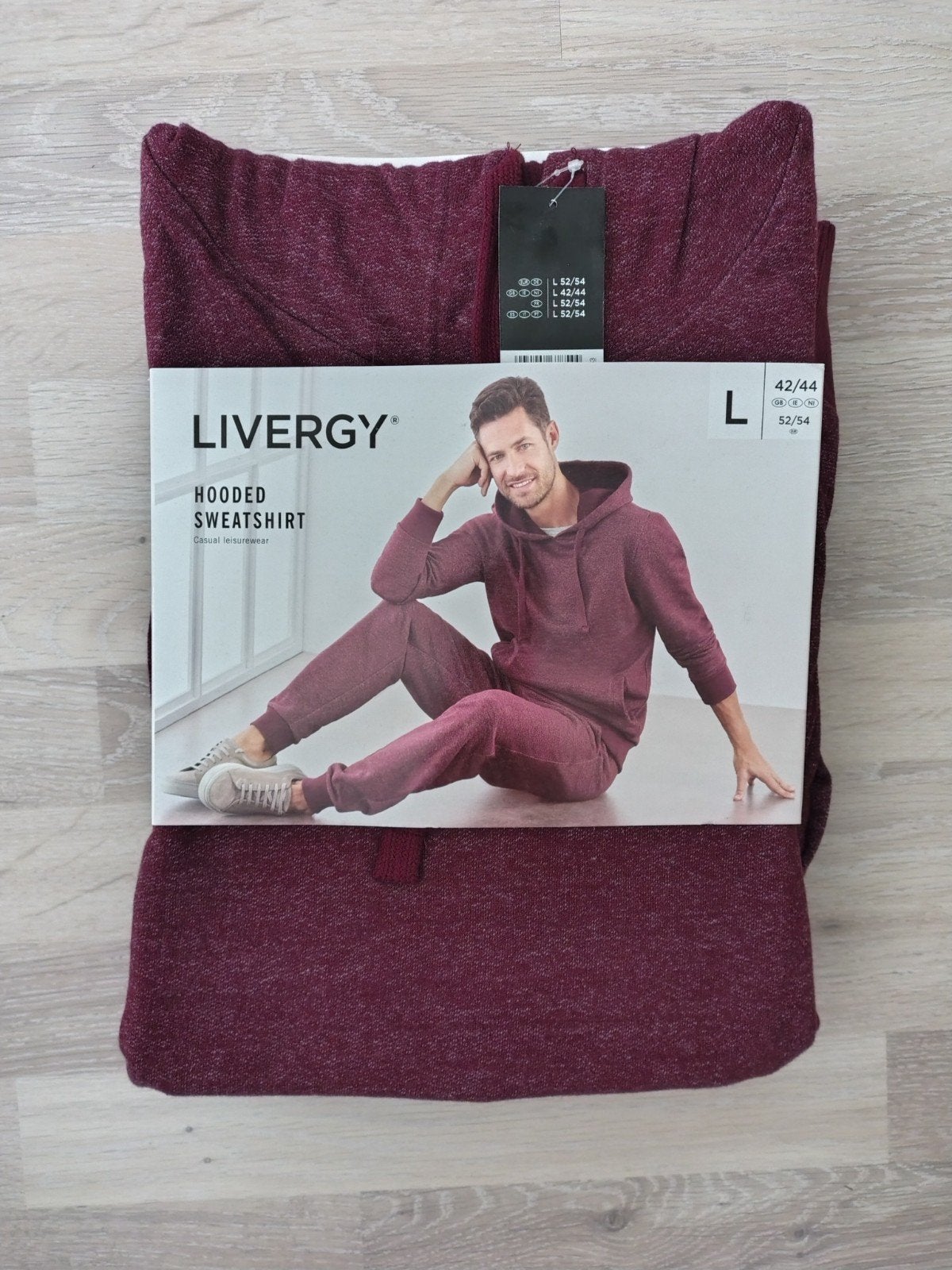 Hooded sweatshirt rood, Kleding | Heren, Truien en Vesten, Maat 52/54 (L), Nieuw, Ophalen of Verzenden, Livergy