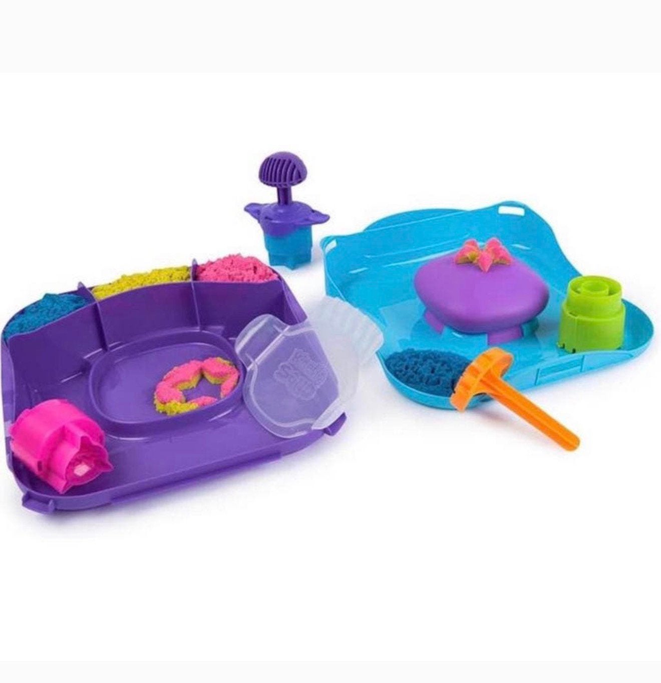 Kinetic Sand Squish Motion Speelset 453g zand stempel koffer, Jongen of Meisje, Nieuw, Ophalen of Verzenden, H