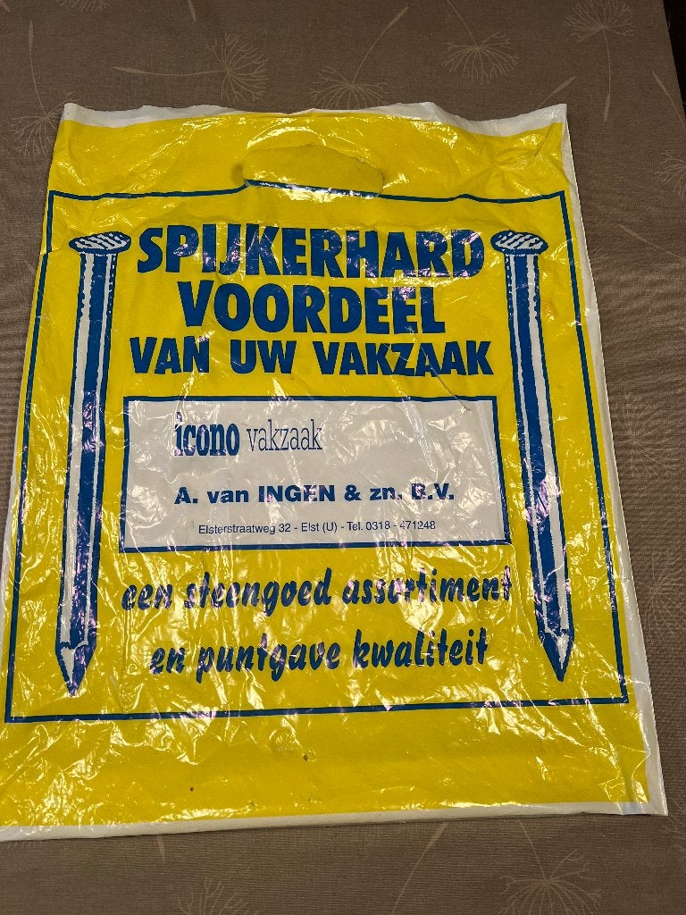 plastic tas A van Ingen Elst (U) icono vakzaak, Ophalen of Verzenden, Zo goed als nieuw, Gebruiksvoorwerp