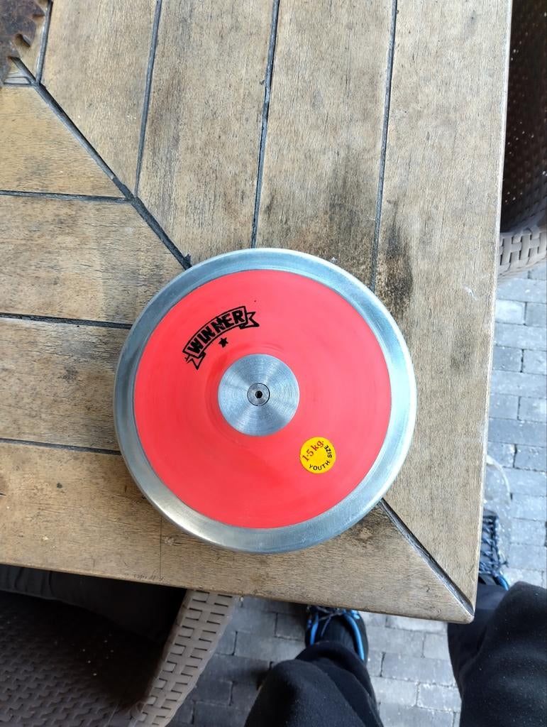 Discus 1,5 kilo, Sport en Fitness, Loopsport en Atletiek, Ophalen of Verzenden, Nieuw, Overige typen, Overige merken