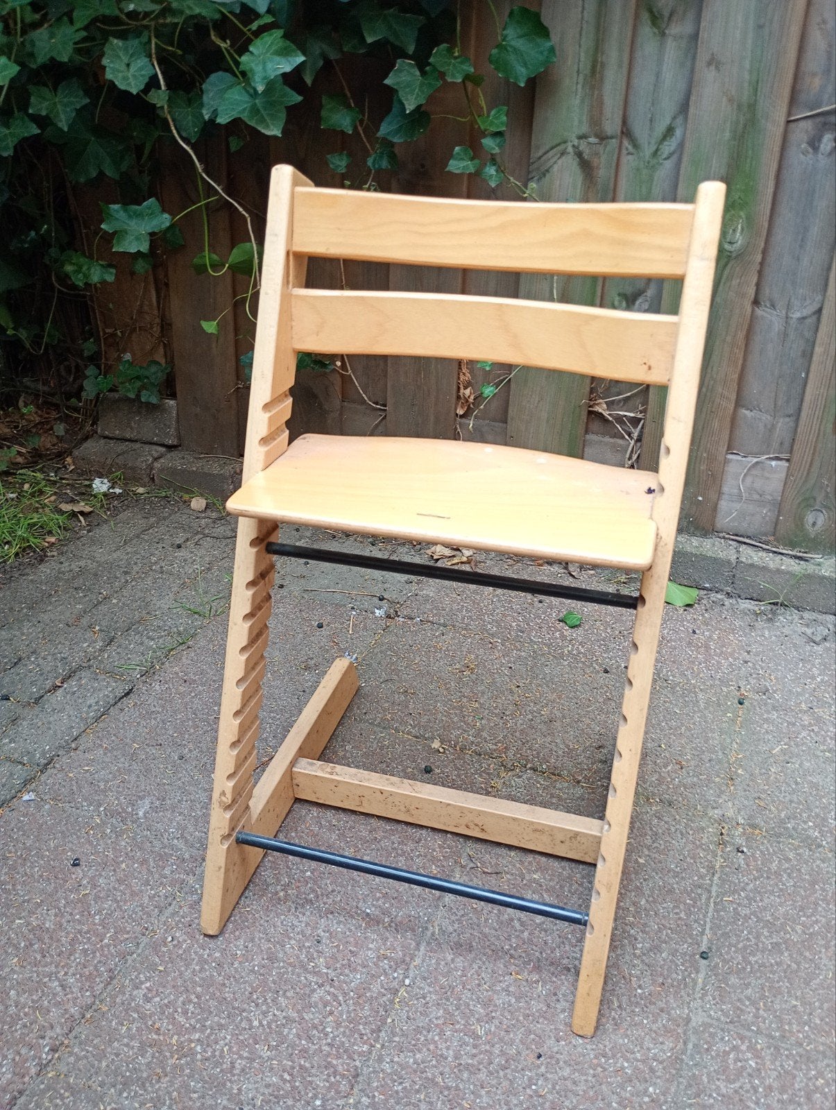 Houten meegroeistoel, Ophalen, Gebruikt, Meegroeistoel