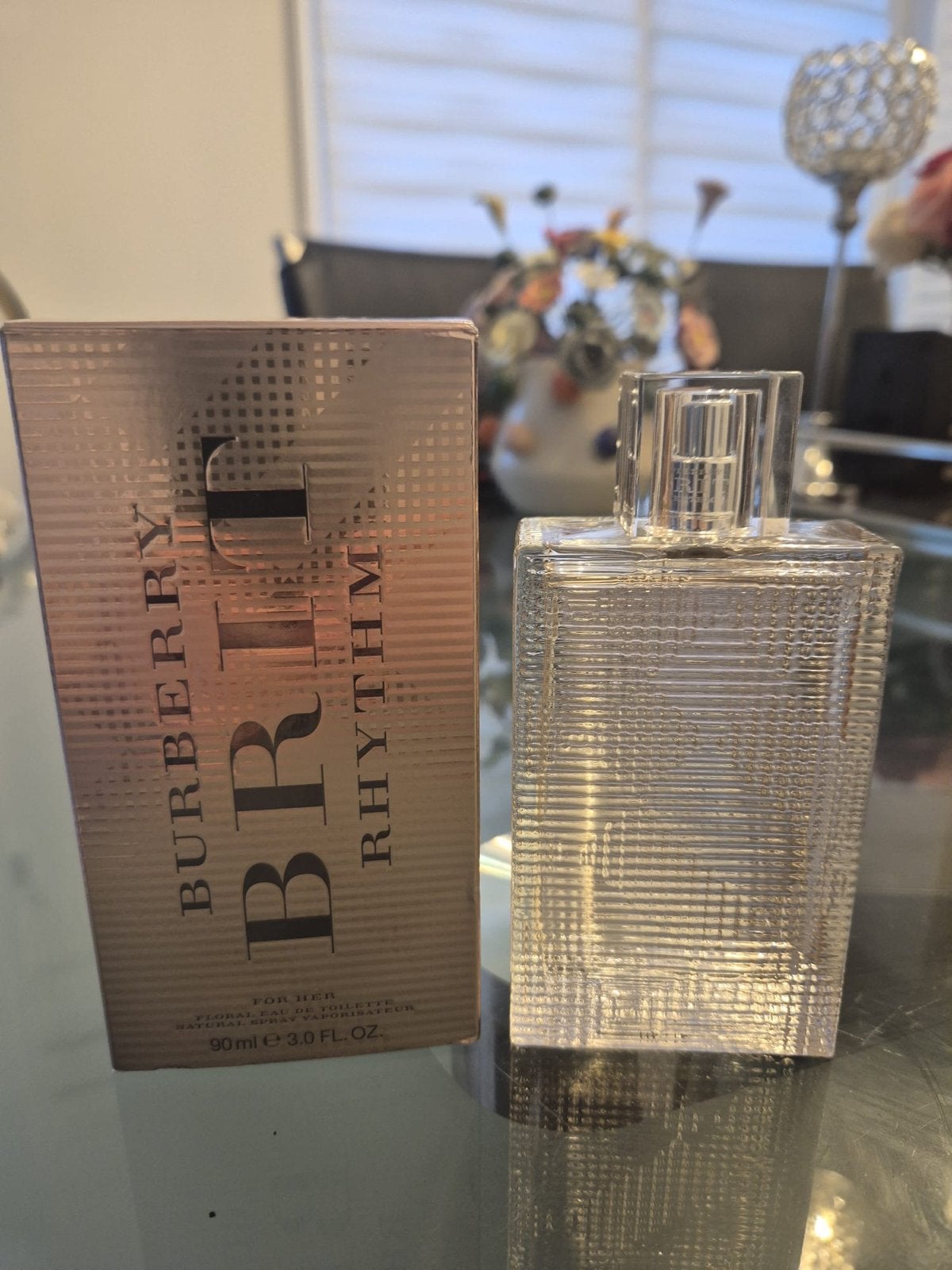 Burberry Brit Rhythm Floral Eau de Toilette 90ml, Sieraden, Tassen en Uiterlijk, Ophalen of Verzenden, Zo goed als nieuw
