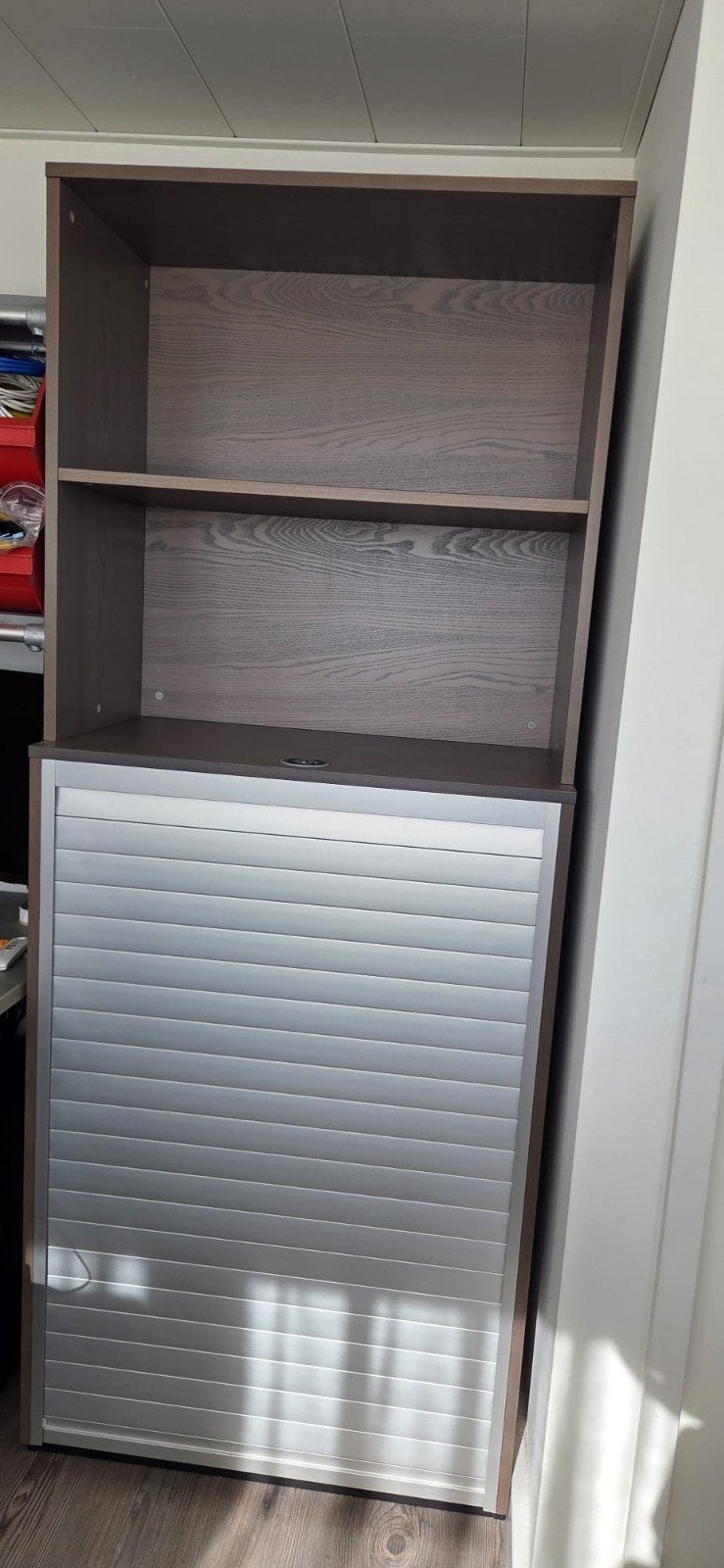 Ikea Galant kast, met roldeur en opzetkast, Ophalen, Zo goed als nieuw, Nvt, Nvt
