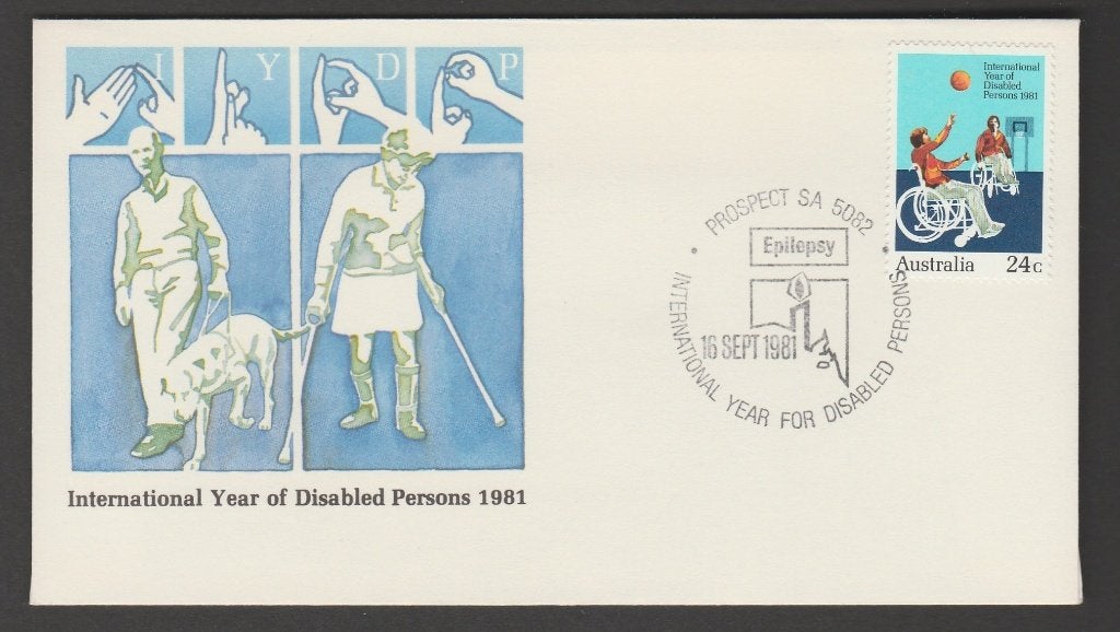 Australië - FDC Michelnr 766 - jaar vd gehandicapten, Verzenden, Postfris