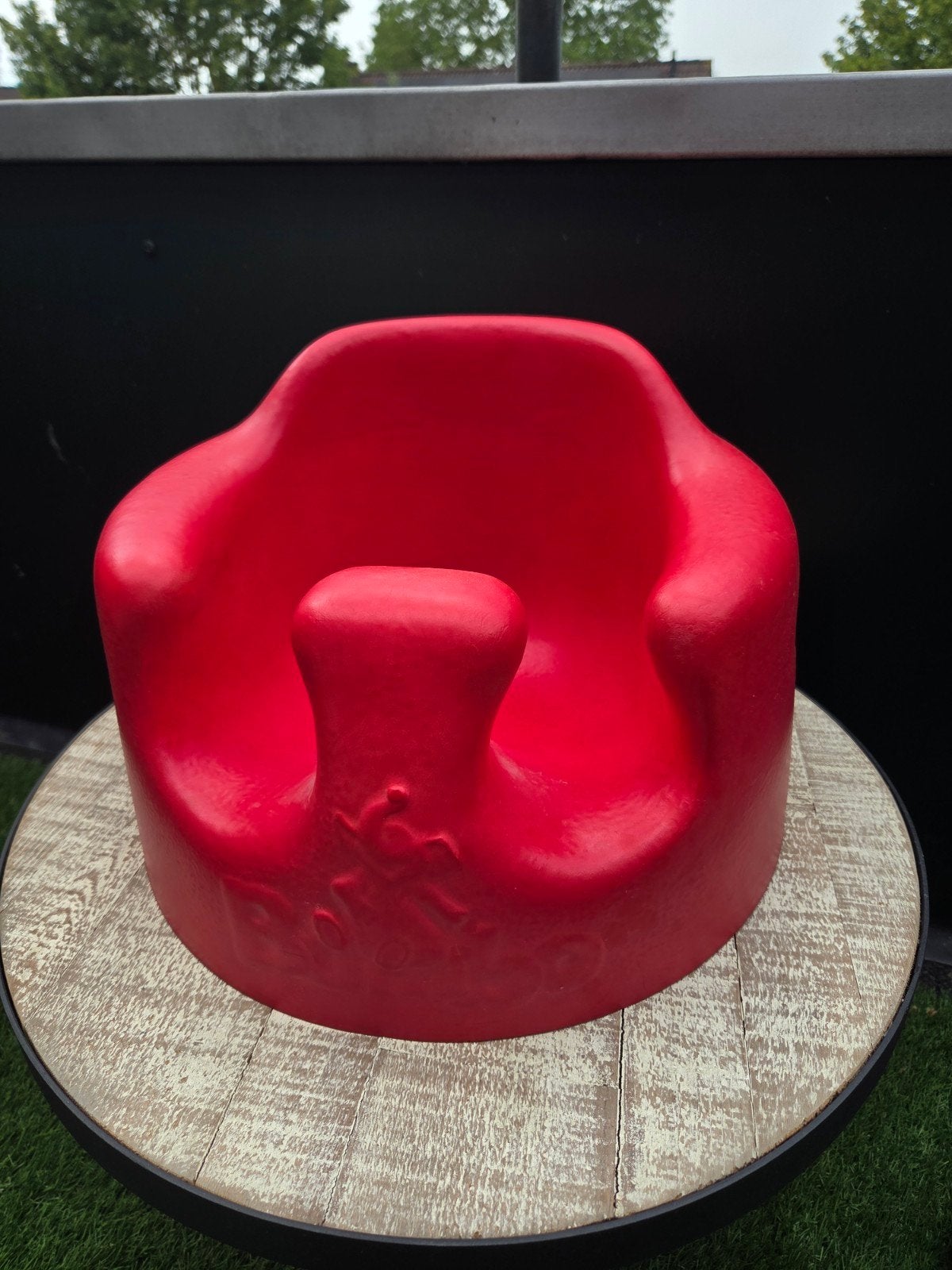 Rode Bumbo vloerstoel voor baby's, Ophalen, Zo goed als nieuw, Overige typen