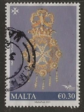 Malta 56, sieraad, Verzenden, Malta, Gestempeld