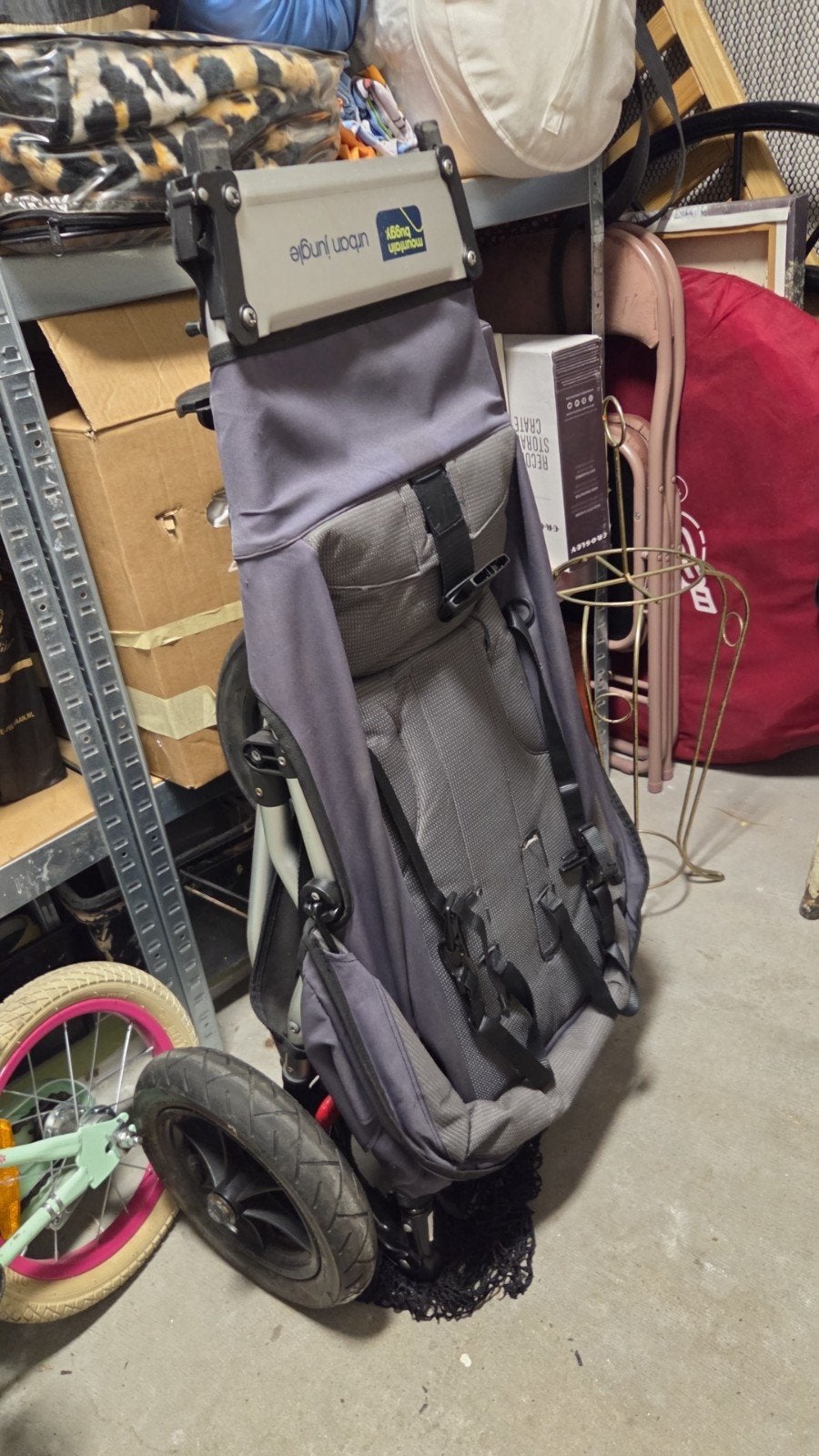 Mountain Buggy Urban Jungle (V2) - Incl. regenhoes & pomp, Ophalen, Gebruikt, Overige merken, Zonnekap