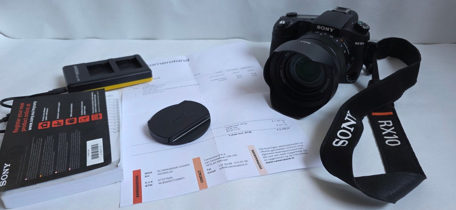 Sony DSC-RX10 IV Bridgecamera met accessoires, Audio, Tv en Foto, Fotocamera's Digitaal, Zo goed als nieuw, Sony, 8 keer of meer