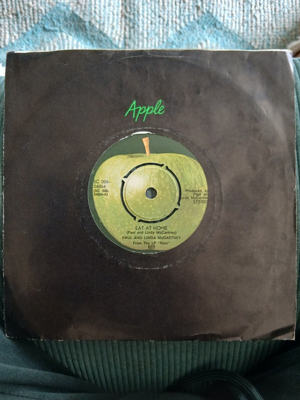 Paul & Linda McCartney - Eat At Home (Single), Cd's en Dvd's, Gebruikt, Originele persing, 7 inch, Single