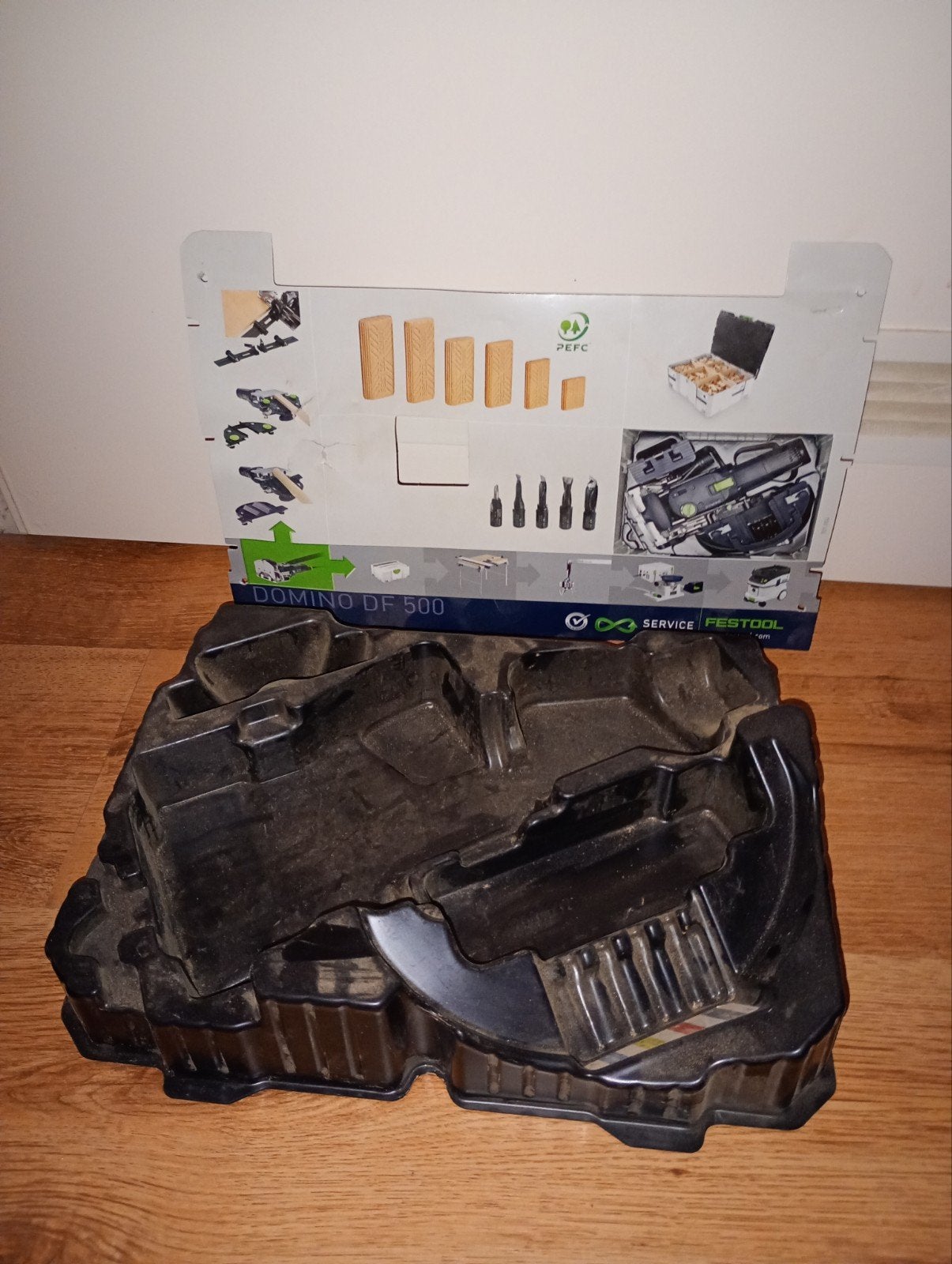 Festool Domino DF 500 - Inlay voor Systainer, Ophalen of Verzenden, Gebruikt, Gereedschapsopslag, Festool