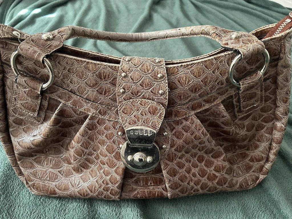 Dames tassen Guess, Ophalen, Gebruikt, Bruin, Handtas