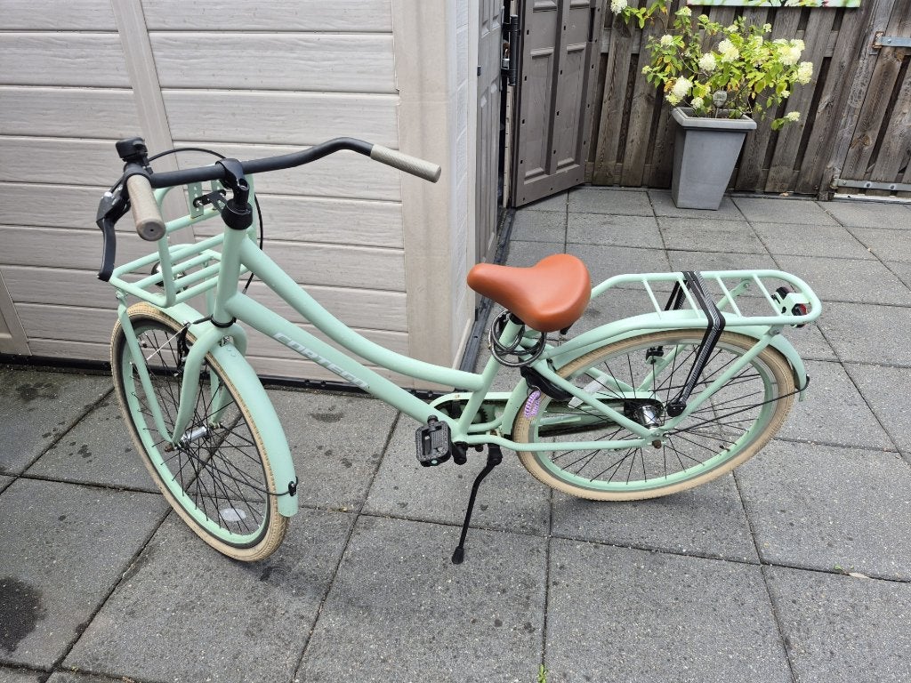 Mintgroene Cortego Meisjesfiets 22 INCH, Ophalen, Terugtraprem, 22 inch, Gebruikt