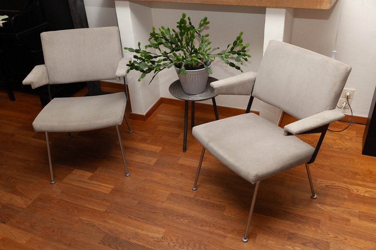 2 vintage Gispen Cordemeyer stoelen model 1265 uit 1963, Huis en Inrichting, Ophalen, Vintage jaren 60, Twee, Zo goed als nieuw