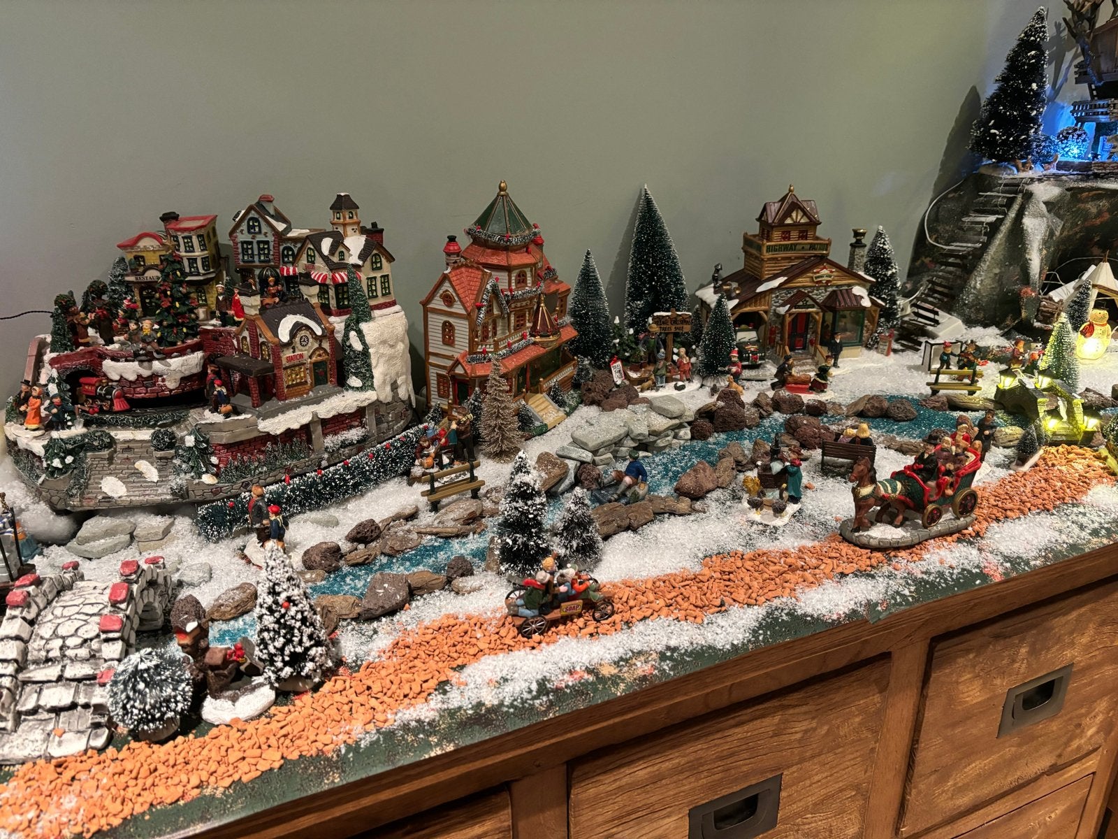 Compleet kerstdorp, Diversen, Kerst, Ophalen, Gebruikt