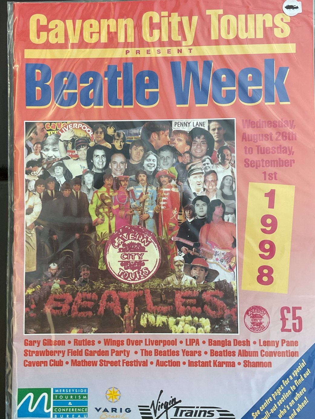 Cavern City Tours Beatle Week 1998 Programma, Boeken, Muziek, Zo goed als nieuw, Artiest, Verzenden