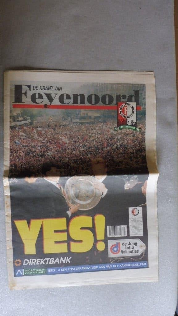 Krant van Feyenoord - special rond kampioenschap 1999, Verzamelen, Ophalen of Verzenden, Gebruikt, Feyenoord, Boek of Tijdschrift