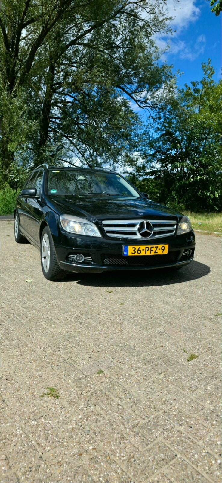 Mercedes-Benz C180 Estate Avantgarde 2011, Auto's, Mercedes-Benz, Achterwielaandrijving, 1800 kg, Zwart, Zwart