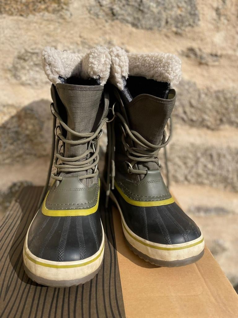 Als nieuw! Snowboots, sneeuwschoenen (Sorel, maat 40), Snowboots, Zo goed als nieuw, Groen, Sorel