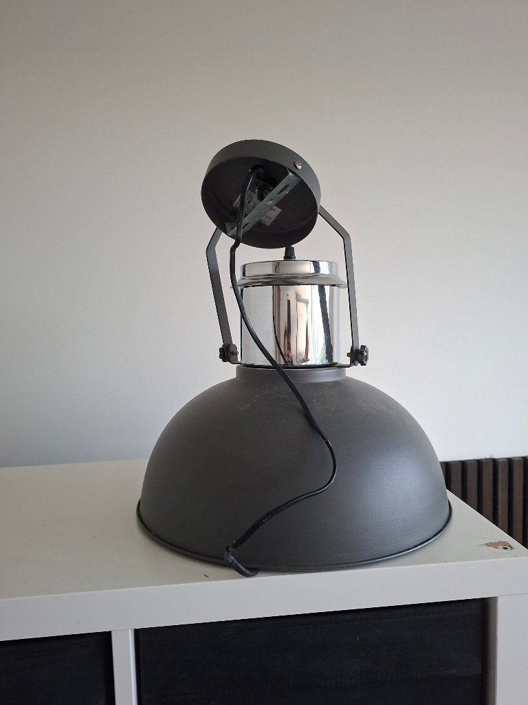 Industriele hanglamp, Ophalen, Zo goed als nieuw, Metaal, E27 (groot)