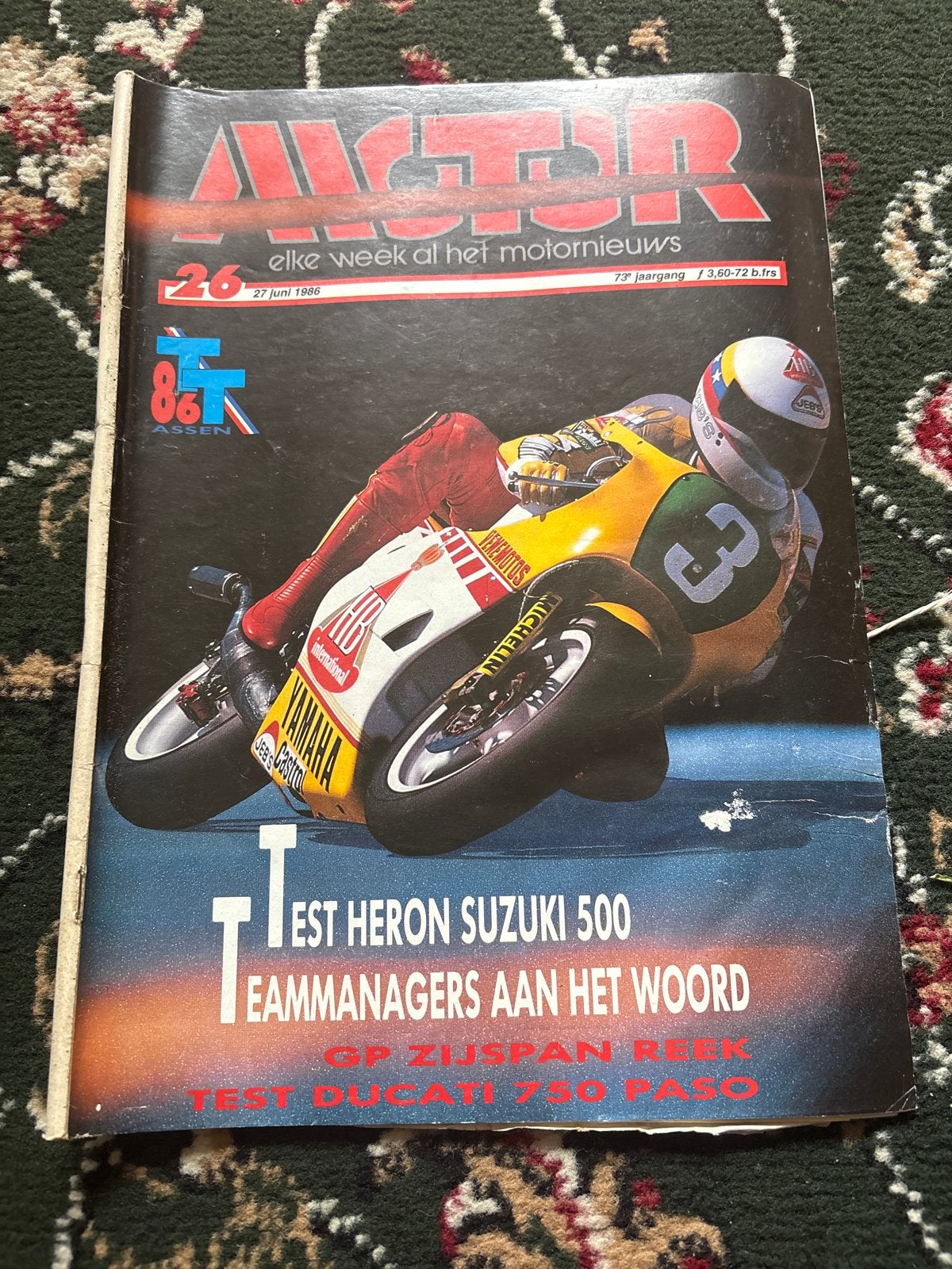 Motor Magazine 26 juni 1986 - Test Heron Suzuki 500, Ophalen of Verzenden, Gelezen, Algemeen