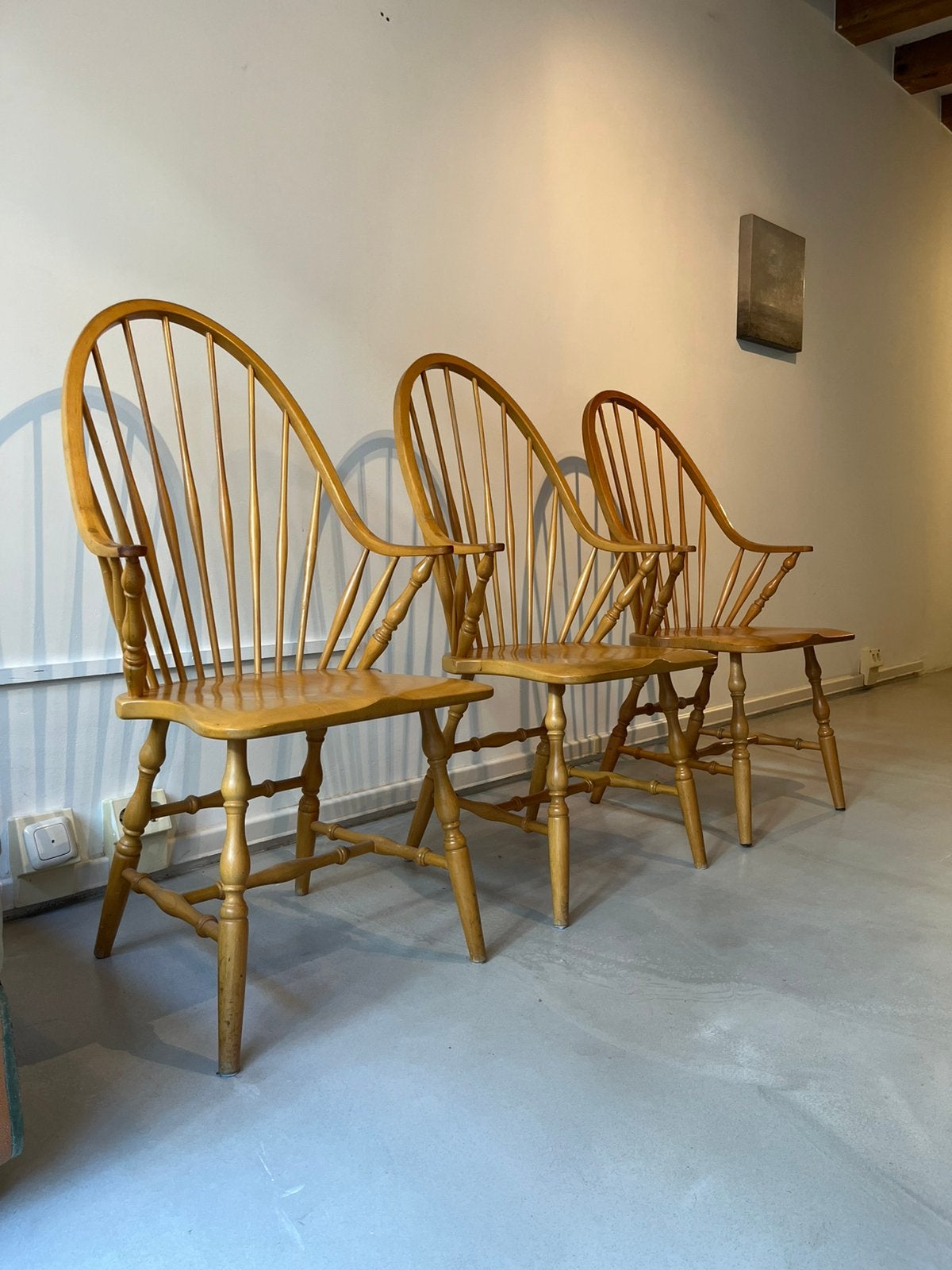 Windsor stoelen, 3 stuks, Ophalen, Gebruikt
