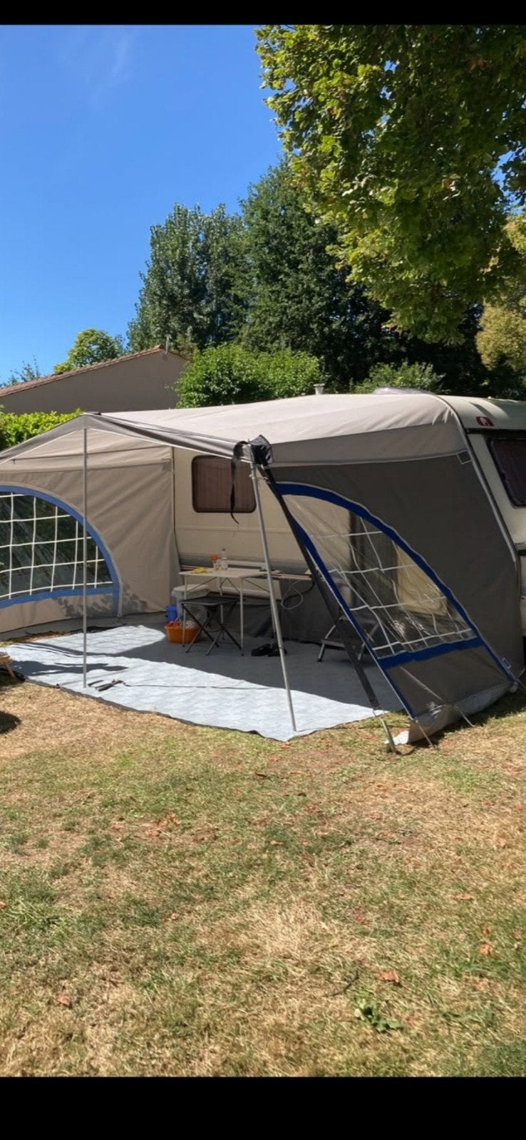 Panorama luifel omloopmaat 7 (790-820) ten cate all season, Caravans en Kamperen, Ophalen, Gebruikt, Tot en met 4