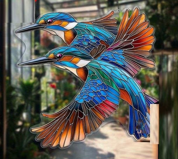 Raamhanger ijsvogel, Verzenden, Meerkleurig, Nieuw, Kunststof